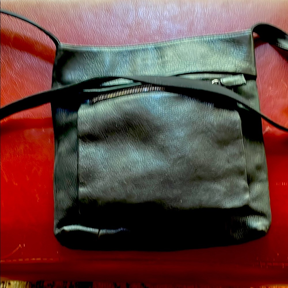 NINE WEST Black Crossbody Leather Bag